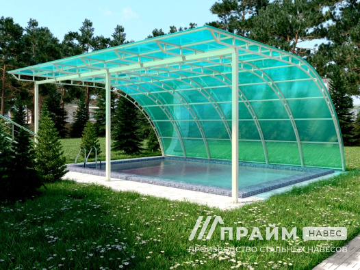 Навес для бассейна №7 - фото 416