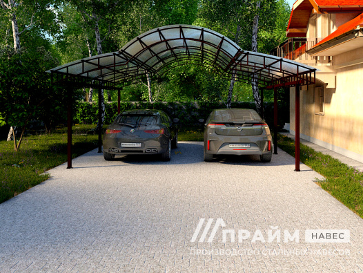 Навес для двух автомобилей №33 - фото 547