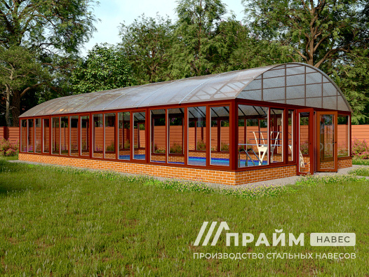 Большой навес для бассейна №13 - фото 422